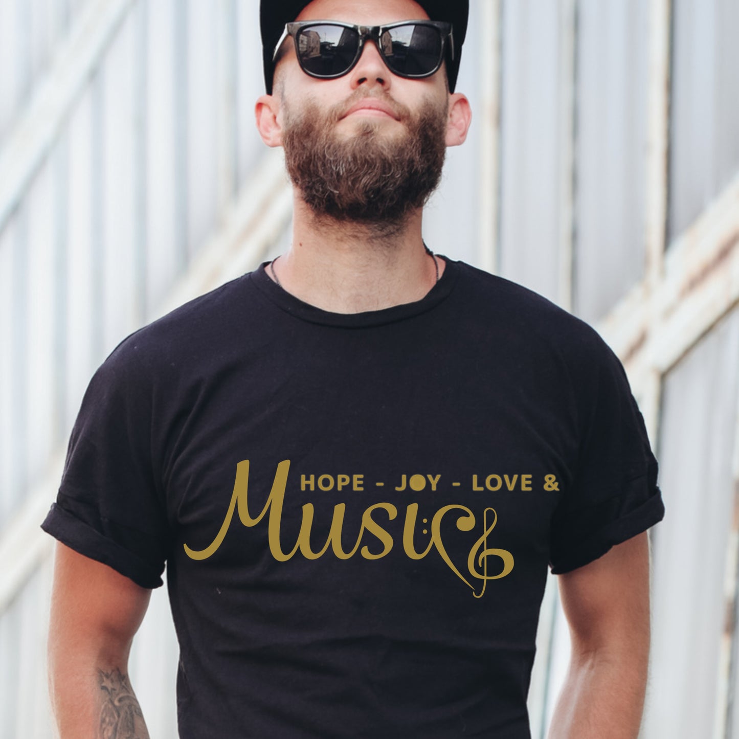 Hope, Joy Love & Music T-shirt