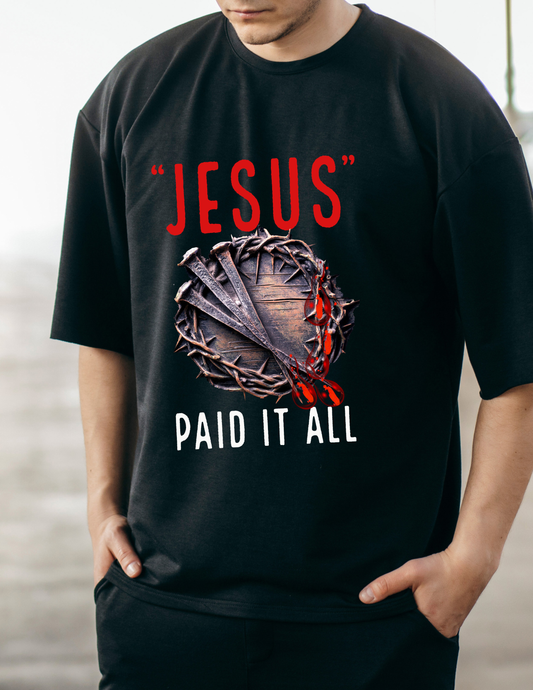 Easter T-shirt Design "Jesus Paid It All"