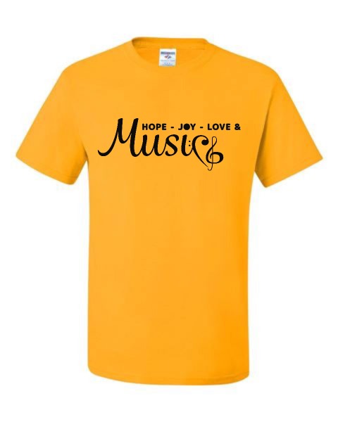 Hope, Joy Love & Music T-shirt