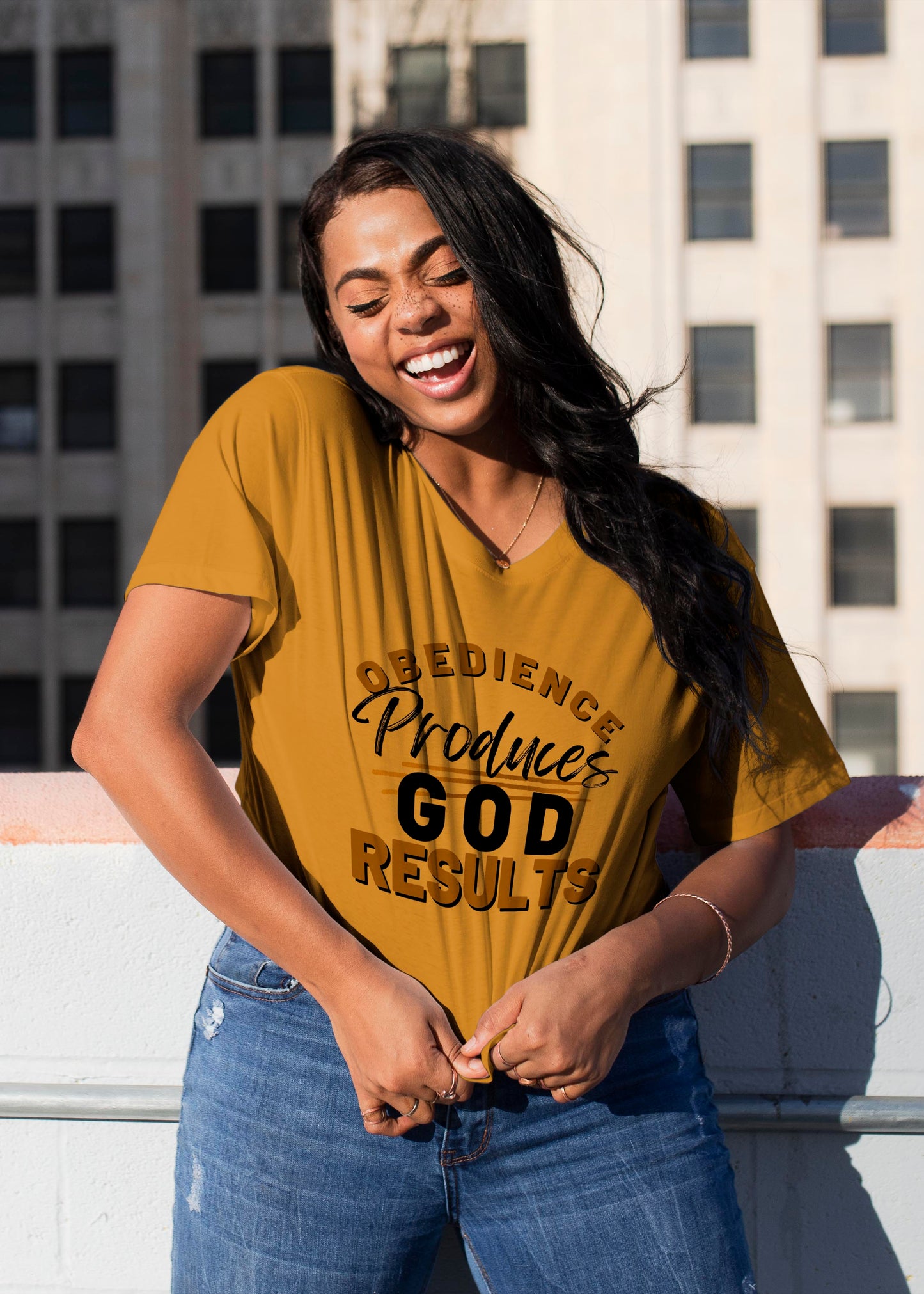 Obedience Produces GOD Results T-shirt