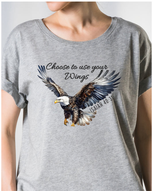 *NEW DESIGN* ~ Choose to use your Wings T-shirt design